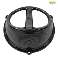 JUSTO Engine Cooling Fan Cover, Good Heat Dissipation Carbon Fiber Style Motorcycle Air Scoop Cover,