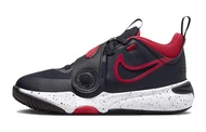 Nike Team Hustle D 11 Low top Basketball Shoes Black Red Kids DV8994-003