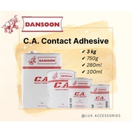 DANSOON CA Contact Adhesive | 3 kg | Dunlop Gam Formica Glue Gam Kuning Dunlop