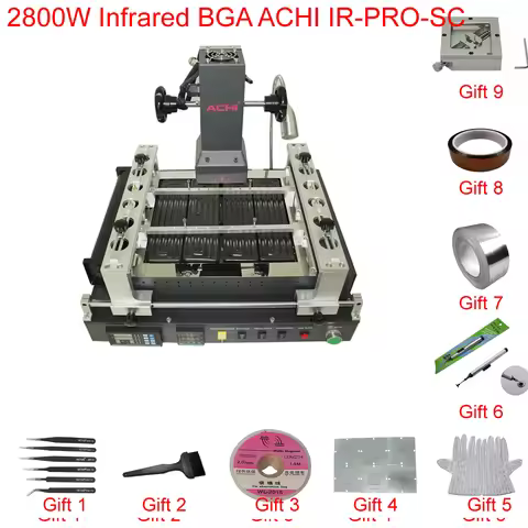 ACHI IR PRO SC IR6500 Infrared BGA Rework Station Motherboard Chip PCB Refurbished Repair Welding So