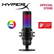 HyperX QuadCast S RGB Lighting USB Gaming Microphone, Stereo, Omnidirectional, Cardioid, Bidirectional (4P5P7AA)