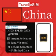 Travelesim China eSIM 3-10Days VPN Daily 2GB-5GB Unlimited Data | High Speed Travel China Mainland
