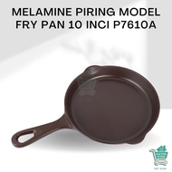 BEZTON Premium Melamine Fry Pan Model Plate 10 inch P7610A Fry Pan Model Plate Fry Pan Shaped Plate 