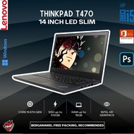 Laptop Lenovo Thinkpad T470 Touchscreen Core i5 Ram DDR4 Laptop Murah