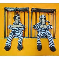 Hanging Ghost Halloween Boxed Venue Voice Control Ghost Scream Decoration Ghost Hanging Ghost Prison