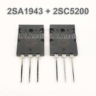 1pair Original 2SA1943 2SC5200 TO-3PL A1943 C5200 PNP NPN 15A 230V 150W Power Amplifier Silicon Tran