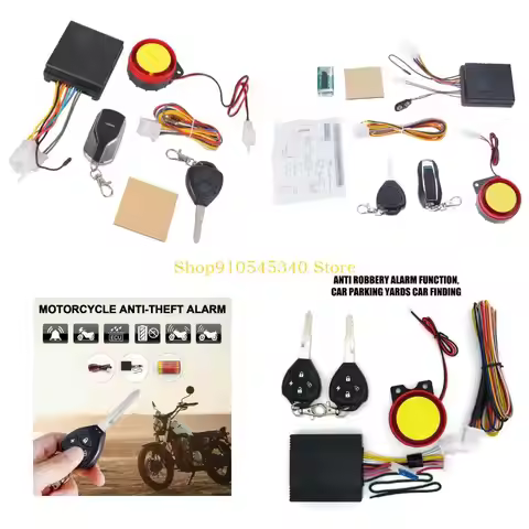U2JA Motorcycle Burglar Alarm Remote Activated Motorcycle Alarm with Remote Control
