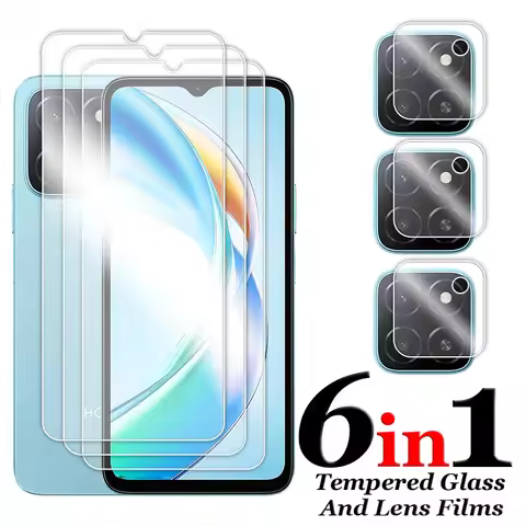 For Honor X5b Plus Glass 6.56 inch Full Glue Clear Screen Protector For Honor X5b Tempered Glass For