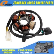 Motorcycles Ignition Stator Coil For ZongShen 190cc Z190 W190 1P62YML-2 Electric Starter Engine Dirt