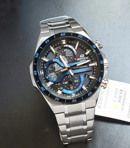 นาฬิกา Casio Edifice รุ่น EQS-920DB-2A นาฬิกาผุ้ชายสายแสตนเลส หน้าปัดน้ำเงิน ใช้พลังงาน Solar ของแท้ 100% รับประกันศูนย์ CMG 1 ปีเต็ม