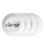 Corelle Snoopy The Play Round Plate, 4pcs