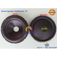 Kertas Speaker 10 Inch Subwoofer Import / Daun Speaker 10" Subwoofer