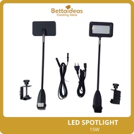 BETTAIDEAS Exhibition Booth LED Long Arm Spotlight Tension Fabric BackDrop SpotLight