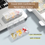 Weekly Pill Organizer Travel Pill Box Large Capacity 7 Day AM PM Medicine Storage Case Portable Medi