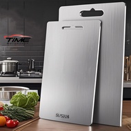 316 Stainless Steel Cutting Board Double-side Kitchen Chopping Board Antibacterial Anti-mould Papan 