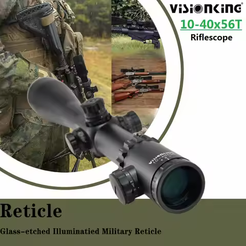 Visionking Tactical Optics 10-40x56 Hunting Riflescope 35mm Tube Illumination BDC-3 (MOA) Reticle Sn