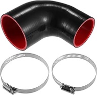 QUARKZMAN 1 Set 63 mm to 76 mm 2.48 Inch to 2.99 Inch ID 90° Elbow Coupling Silicone Hose