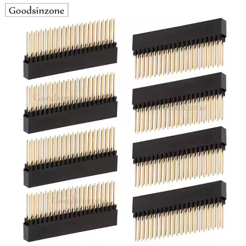 8-Pack 40-Pin Extra Tall Female Stacking Headers for Raspberry Pi - 2.54mm Pitch Compatible with Pi 