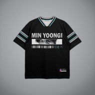 Eye min yoongi bts bangtan jersey oversize jersey kpom agus-d