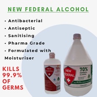 NEW FEDERAL ALCOHOL 70% ISOPROPHYL and ETHYL  1 GALLON