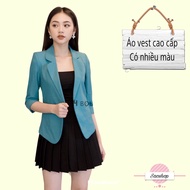 Áo Vét nữ tay lỡ công sở cao cấp khoác ngoài Áo vest nữ màu trắng áo blazer nữ phong cách hàn quốc 2