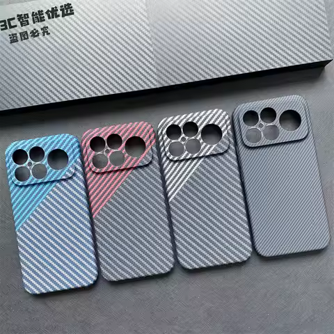 For POCO F8 Ultra F8 Pro Case For Xiaomi Redmi K90 K90Pro Max Matte Hard PC Carbon Fiber Texture Pat