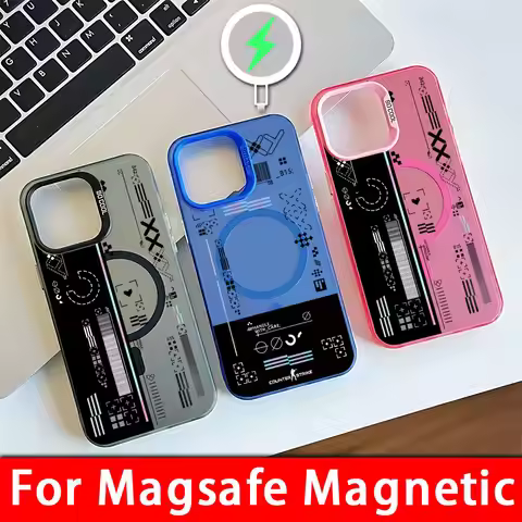 Classic Fashion Game CS Clear GO Magsafe Magnetic Case for Samsung S25 S24 S23 S22 S21 S20 FE Plus U