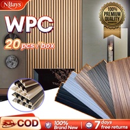 PVC Wall Panel Grille Design WPC Fluted Panel Waterproof Wallpaper Sticker TV Background Wall