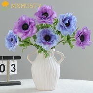 MXMUSTY Artificial Anemone, Real Touch Lifelike Silk Anemone Flowers, Floral Accessories Handmade Re