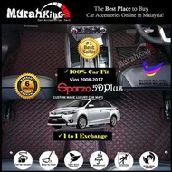 SPARZO Toyota Vios 2008-2017 5D PLUS Car Floor Mat Carpet Full Set