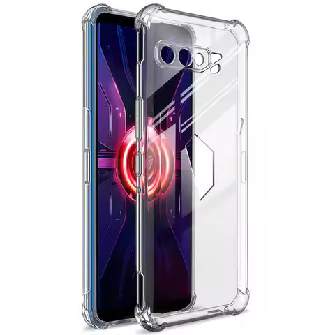 Shockproof Case Asus Rog Phone 3 Strix Rog3 ZS661KS Transparent Airbag Silicone TPU Soft Back Cover 