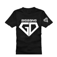 Quần Áo Mẫu Giống BigBang Who You Cổ Tròn Gd G-Dragon Áo Phông Cổ Vũ Cotton Tay Ngắn