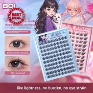 Bqi Eyelashes Super Sticky False Eyelashes Glue-free Eyelashes Single Long-lasting Eyelash F6j4
