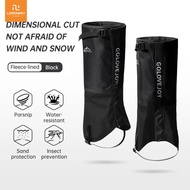 LORDWEY Waterproof Leg Gaiters Adjustable Pair of Gaiters Winter Warm Snow Boots Gaiters Hiking Moun