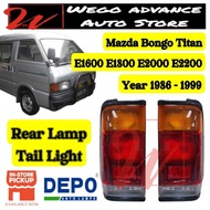 Mazda Bongo Titan Van E1600 E1800 E2000 E2200 E2500 Rear Tail Lamp Light 1985 - 1999 New Lampu Belak