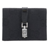 【日本直送】GUCCI 經典款 Jackie 系列 腰包 GG帆布 黑色 女性【二手】