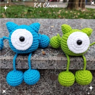 [Available] Mike Wazowski Handmade Wool for Keychains and Decorations
