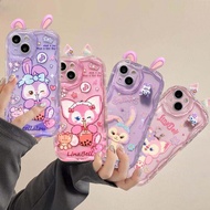Cute 3D Doll Ears Cartoon LinaBell StellaLou Case For VIVO V40 V50 V60 Lite Y29S Y04 Y03 Y18 Y28S Y3