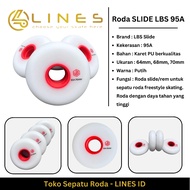 Roda LBS SLIDE 95A Karet Inline Skate Freestyle Skating Daya Tahan Tinggi