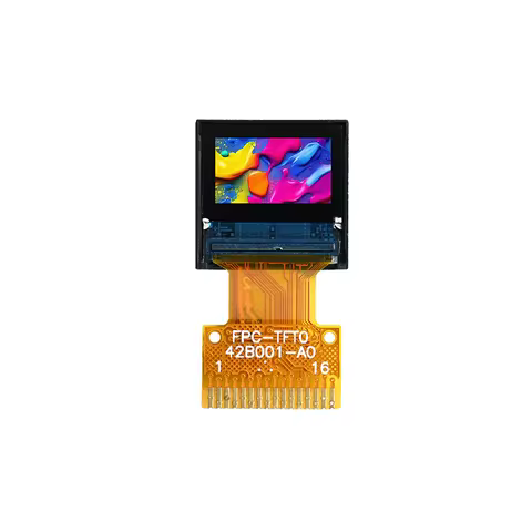 (2Pcs) 0.42 inch TFT LCD Display 96X54 Resolution ST7735 Driver SPI Interface IPS HD 16Pin