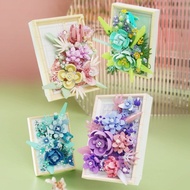 Q Print Drawing Board Flower Creative Photo Frame Bouquet Swing Sunflower Healing Series Rose Potted