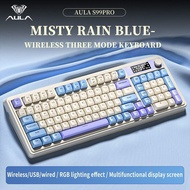 AULA S99Pro Three Mode Gaming Keyboard Multi-Function Knob Display Screen RGB Customized Keyboard E-