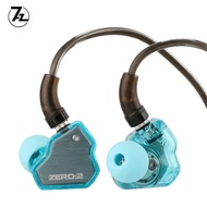7Hz X Crinacle Zero 2หูฟัง HIFI Zero2 IEM 10Mm หูฟังเล่นเกมหูฟังแบบมีสายไดรฟ์เวอร์ไดนามิกพร้อมสายเคเ