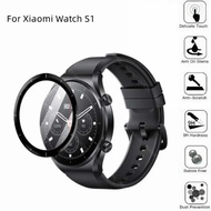 Xiaomi Watch S1 FULL Coverage Black Film Tempered Glass or Screen Protector - 2pcs