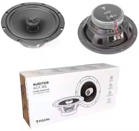 Free Shipping 1 Set FOCAL ACX165 AUDITOR 16.5cm 6.5 inch 2 Way Coaxial 140W Car Speakers Made In Fra