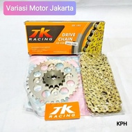 Gear Set TK Racing Supra X 125 Kharisma Blade 428 H