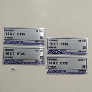 4pcs Rays Engineering - Volk Racing for inner magwheels (16x7 ET35)