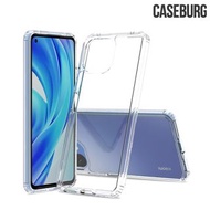 小米11 Lite Mi 11 Lite CASEBURG Clear Hybrid 雙物料 TPU軟邊保護套 亞加力透明硬底 手機殼Case 5590A