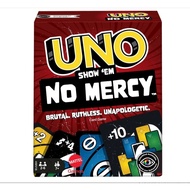 Mattel Games UNO Show No Mercy Card Game for Kids, Adults & Family Parties and Travel With Extra