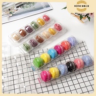 10pcs Macaron Packaging Box 6pcs Reinforced Transparent Blister Box Baking Packaging Box Macaron Box
